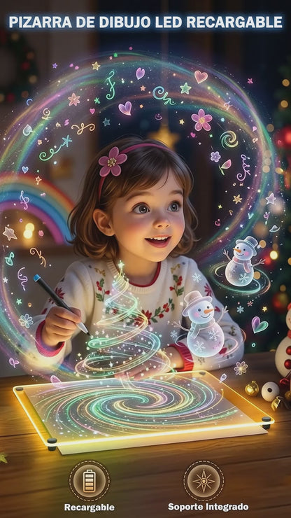 Pizarra Magica 20cm X 30cm Luz Led usb + ENVIO GRATIS 🚚