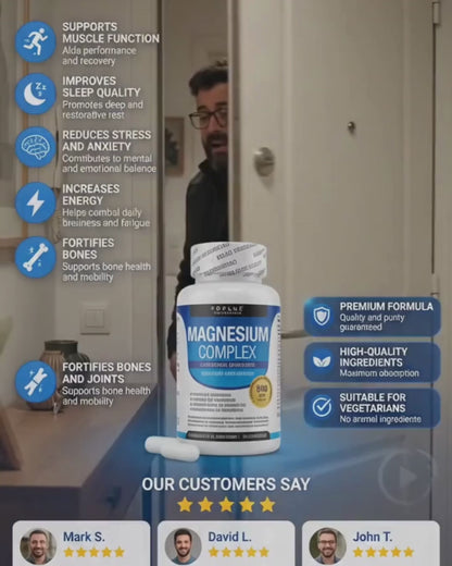 Magnesio Complex 600 mg | Máxima Absorción y Bienestar Diario + ENVIO GRATIS 🚚