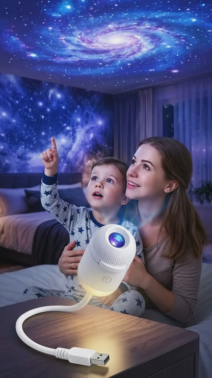 Este dispositivo es un Proyector de Galaxia y Luz Nocturna 2 en 1